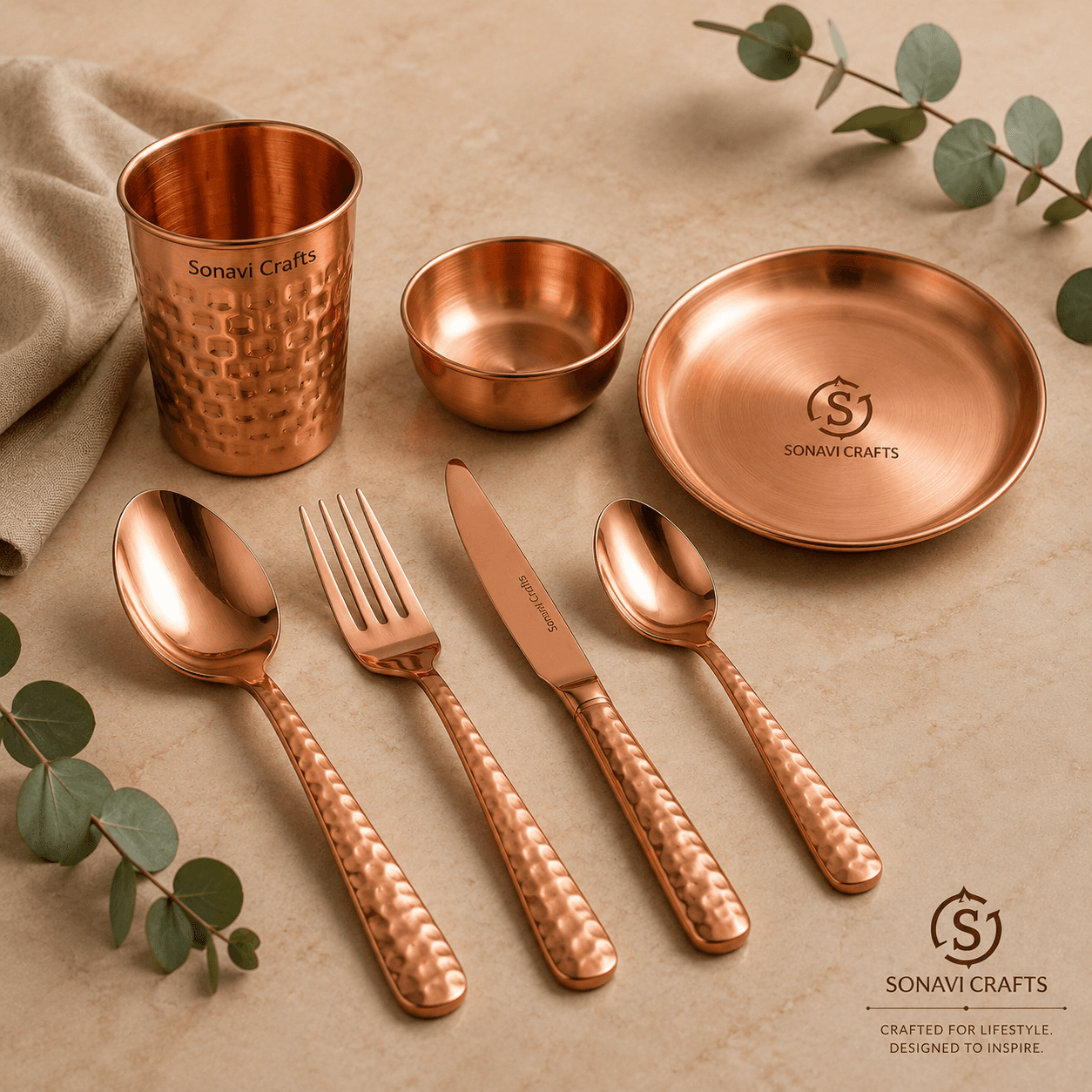 Copper Cutlery Sets
